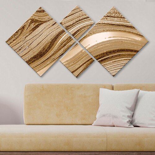 Wallity slika 4MDF596699, 60x115 cm, 4 dijela Cene