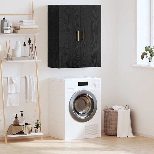 vidaXL Zidni ormarić Zidne Crna 69.5 x 34 x 90 cm Konstruirano drvo Cijene