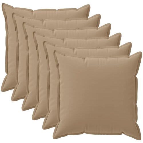  Presvlaka za jastuk 6 kom. HOUTEN Sivosmeđa 45 x 45 cm - Sivosmeđa 45 x 45 cm 6 Cijene