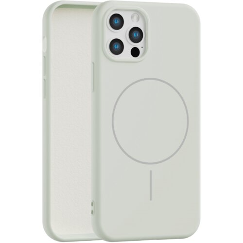 Apple velvet touch magsafe maska za iphone 12 pro max - siva Cene