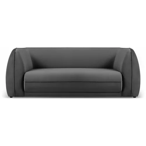 Micadoni Home Tamno siva baršunasti sofa 190 cm Lando –