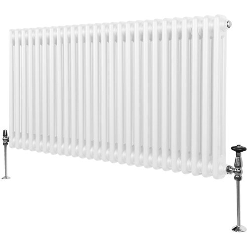 Monster tradicionalni radiator z 2 stolpcema - 600 x 1192 mm - bel, (21569788) Slike