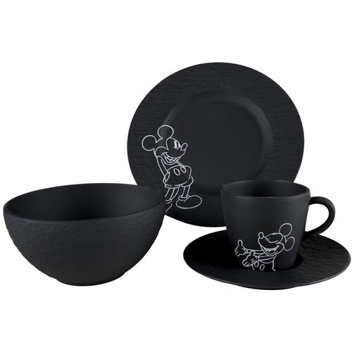 Villeroy Boch SERVIS ZA ZAJTRK Manufacture Rock Mickey Slike