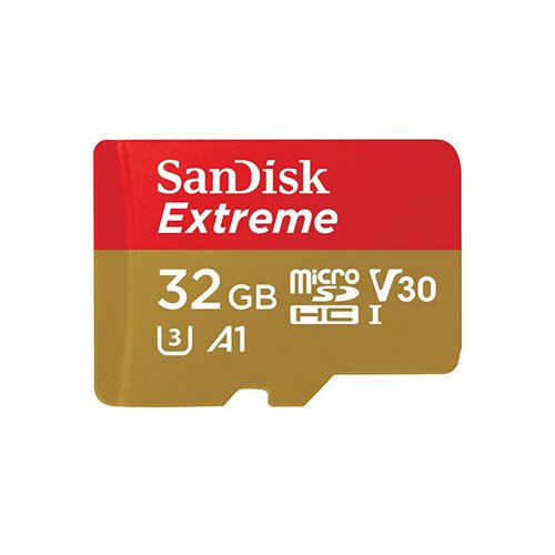 San Disk sdhc 32gb extreme micro 100mb/s v30 uhs-i u3+ sd adap. Cene