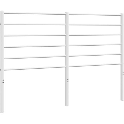 Maison Chic kovinsko posteljno vzglavje - vzglavna omarica - nočna omarica belo 140 cm, (21704882) Cene