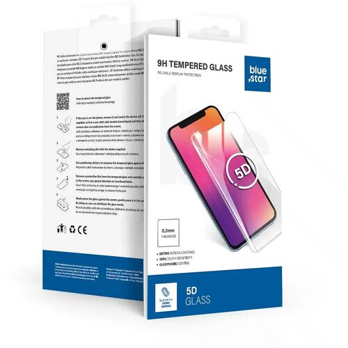 Blue Star 5D kaljeno staklo za Xiaomi 15 &amp;ndash; crno Slike