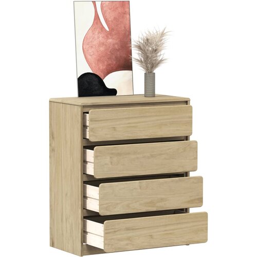  The Living Store Predalnik SAUDA hrast 76,5x39x91 cm trdna borovina - Predalnik, (21500216) Cene