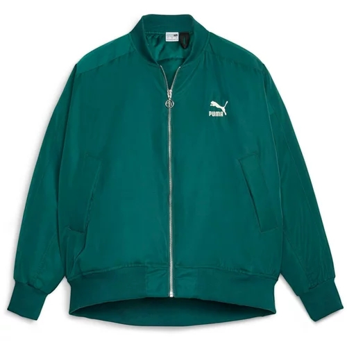 Puma Prehodna jakna 'Shiny' smaragd / bela