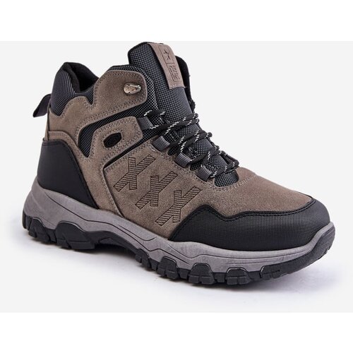 Kesi Insulated Trekking Shoes Men&amp;#039;s Lace-up Grey Zerista Slike