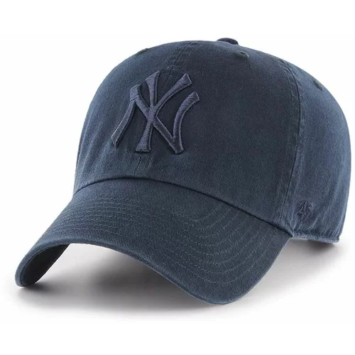 47 Brand Bombažna bejzbolska kapa MLB New York Yankees mornarsko modra barva
