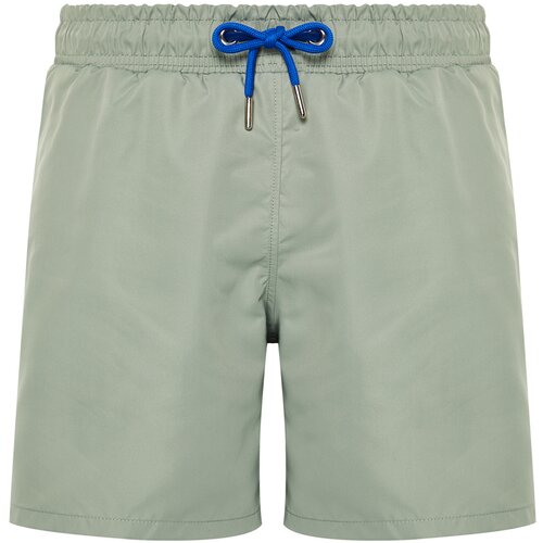 Trendyol Light Khaki Men's Basic Standard Size Sea Shorts Cene