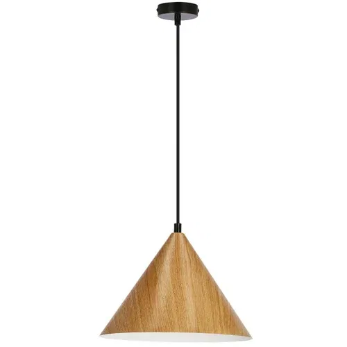 Candellux Lighting Rjava viseča svetilka s steklenim senčnikom ø 25 cm Dunca –