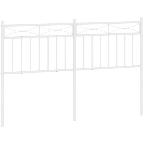 vidaXL Metalno uzglavlje bijelo 135 cm Cene