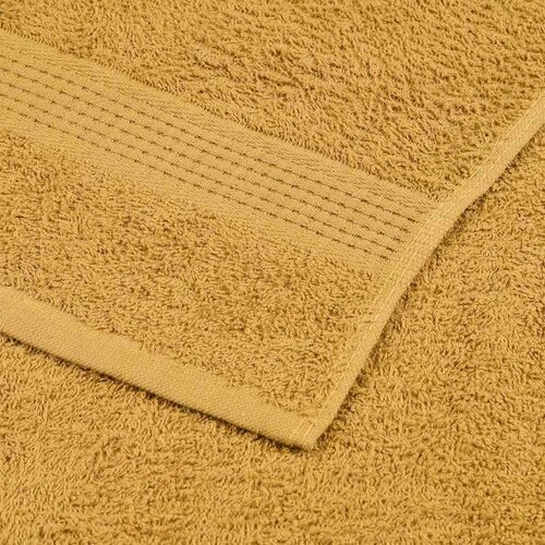 VidaXL Ručnici za saunu 2 kom zlatni 80x200 cm 360 gsm 100 % pamuk Slike