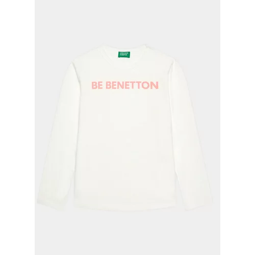United Colors Of Benetton Bluza 3096C10D3 Bela Regular Fit