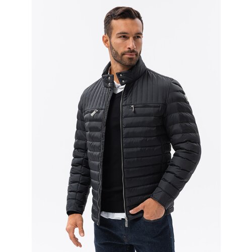 Ombre Men&amp;#039;s quilted biker jacket Slike