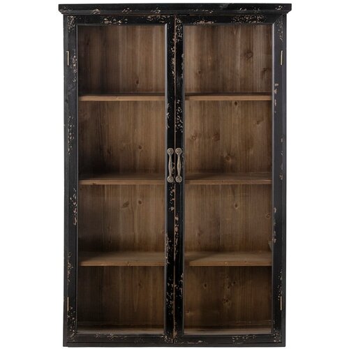 Bloomingville Črna vitrina iz masivne jelke 81x122 cm Hazem &amp;ndash; Slike