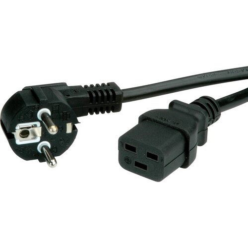 Value Omrežni kabel z ozemljitvenim kontaktom - IEC320-C19 16A\, črn\, 2 m 19.99.1552 tok priključni kabel črna 2.00 m, (20414951) Cene