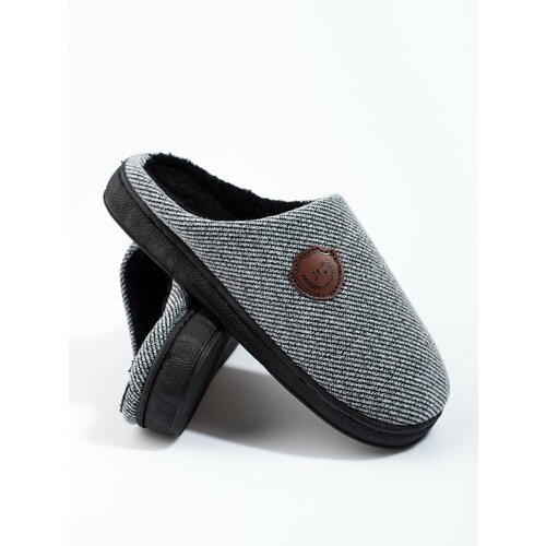 SHELOVET Men's grey slippers Slike