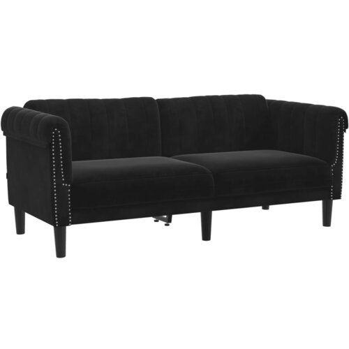 Maison Chic kavč - Sofa - Kanape dvosed črn žamet, (21726795) Slike