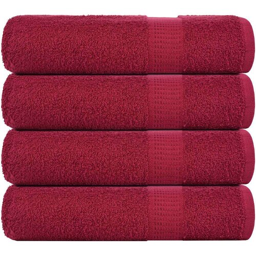 vidaXL Ručnici za kupanje 4 kom bordo 100x150 cm 360 gsm 100% pamuk Cijene