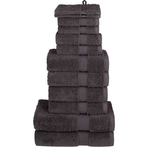  12-dijelni vrhunski set ručnika SOLUND antracit 600 gsm Cijene