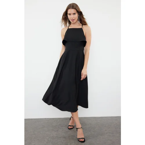 Trendyol Black A-Line Woven Dress