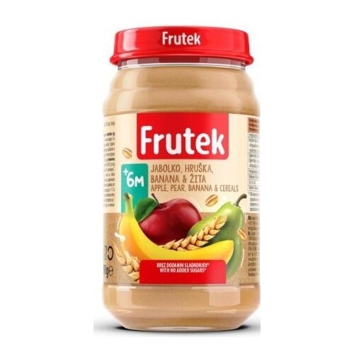 Frutek kašica žito i jabuka 190 gr 6M+ Cene