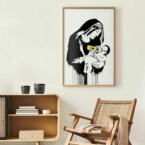  Plakat - Breastfeeding Mother 40x60 Zlatni okvir Slike