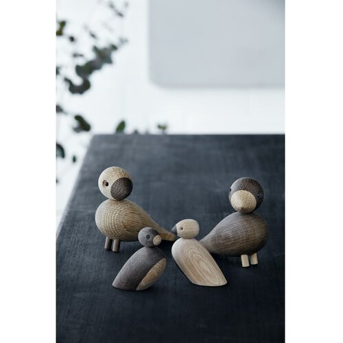 Kay Bojesen Denmark Komplet 2 kipcev iz masivnega hrasta Pair of Sparrows Cene