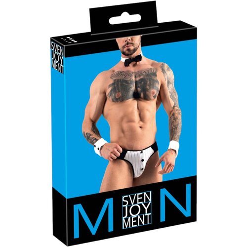 Svenjoyment - komplet muških tangica za konobare (crno-bijele) Cijene