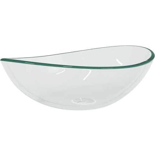Maison Chic Umivalnik - Kopalna umivalnik - Lavabo kaljeno steklo 54,5x35x15,5 cm prozoren, (21684870) Cene