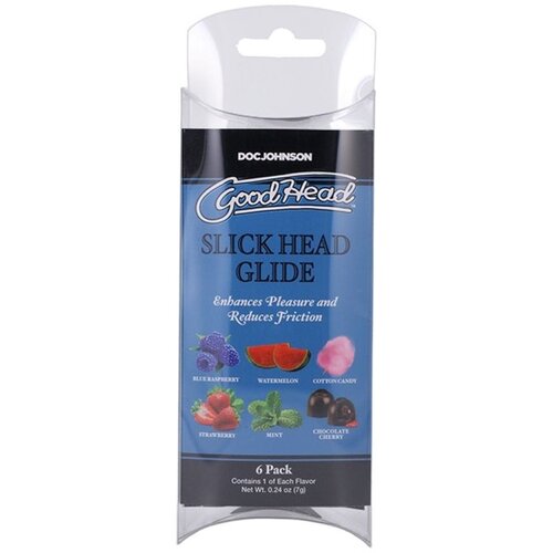 Doc Johnson GoodHead Slick Head Glide - 6 Pack Cene