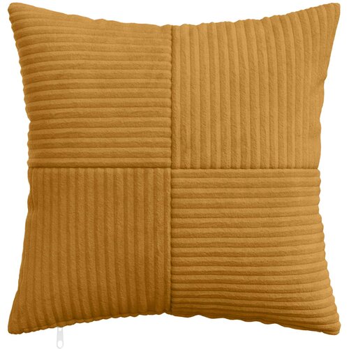  Presvlaka za jastuk 12 pcs ALMELO Žuta 45 x 45 cm Kord Slike