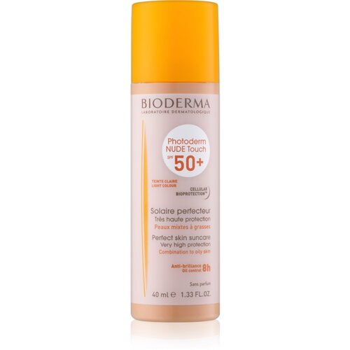 Bioderma Photoderm Nude Touch zaštitni fluid za toniranje mješovite i masne kože lica SPF 50+ nijansa Light Colour 40 ml Cijene
