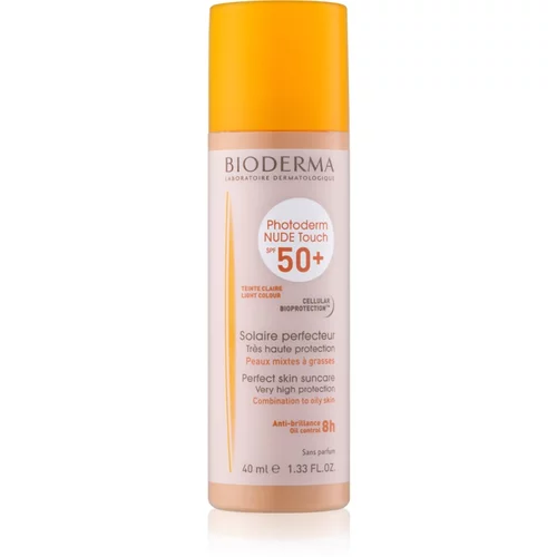 Bioderma Photoderm Nude Touch zaštitni fluid za toniranje mješovite i masne kože lica SPF 50+ nijansa Light Colour 40 ml