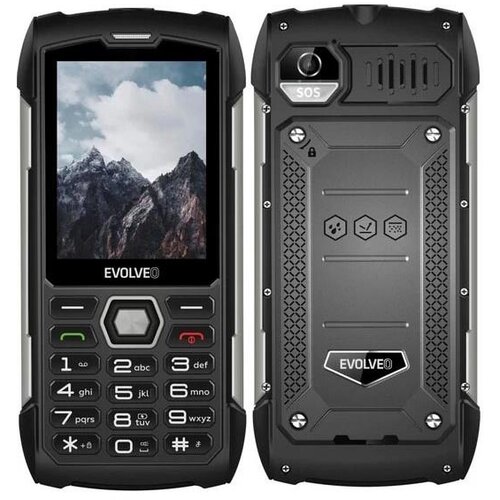 Evolveo strongphone H1 vodootporan dual sim telefon crna/srebrna Slike