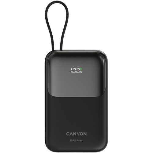  Power Bank OnPower 101 s Ugrađenim Kabelom 10000 mAh PD22.5W Crna Cene