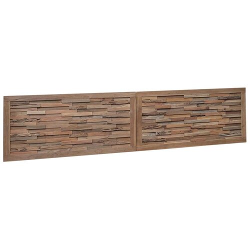  Uzglavlje Zidne Prirodna 200 cm Čvrsto teak drvo Slike