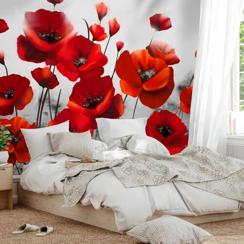  Foto tapeta - Poppies in the Moonlight 294x210 Cijene