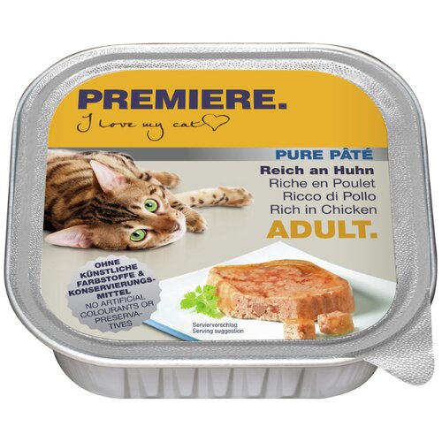 Premiere Cat Adult Pure pate pi&amp;scaron;čanec 100 g ALU-pak Slike