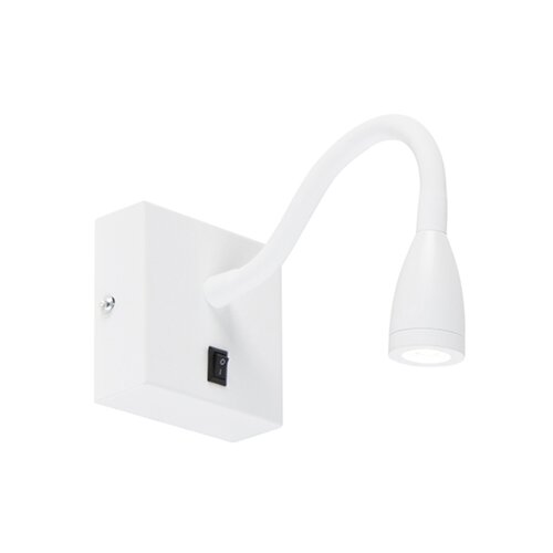 QAZQA Sodobna prilagodljiva stenska svetilka bela LED - Flex Slike