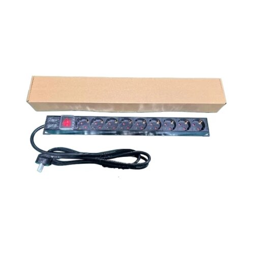 Exeshop Razvodni PDU panel za rack 19 in, sa 9 utičnih mesta, kabl 2m (aluminijum) Cene