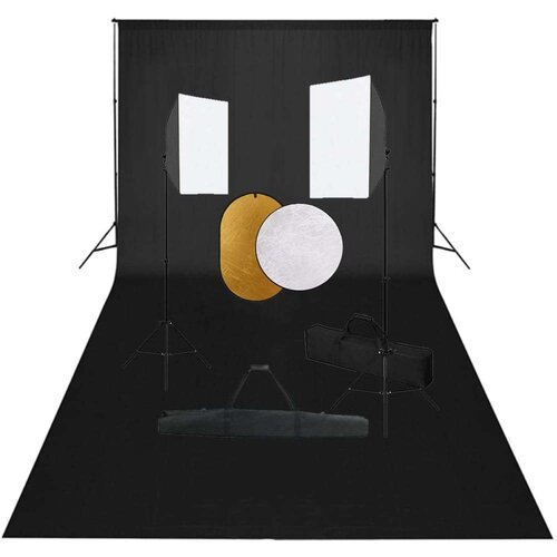  Foto studijski komplet s softboxi, ozadjem in odbojnikom, (5000288506) Cene