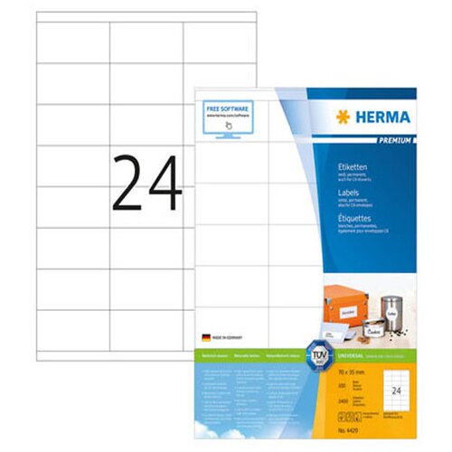 Herma Samolepilne etikete Superprint 4429, (70 x 35 mm), 100/1 (3422) Slike
