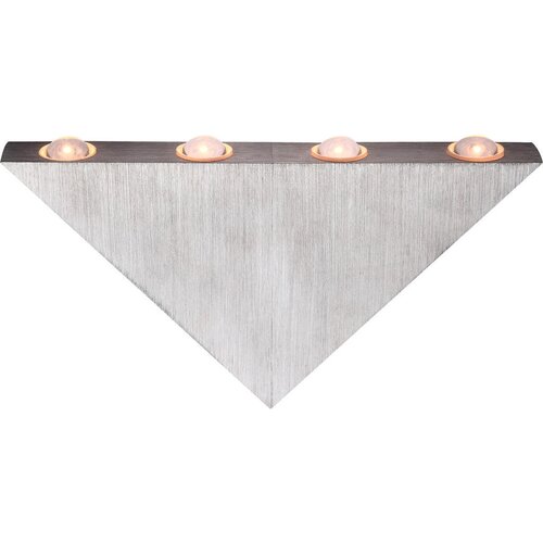 Globo Zidna LED svjetiljka (5 W, Četkani aluminij, Prozirno, Topla bijela) Cijene
