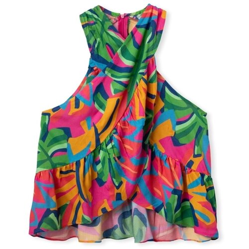 Compania Fantastica Topi & Bluze COMPAÑIA FANTÁSTICA Top 43100 - Flowers 3 Večbarvna Cene