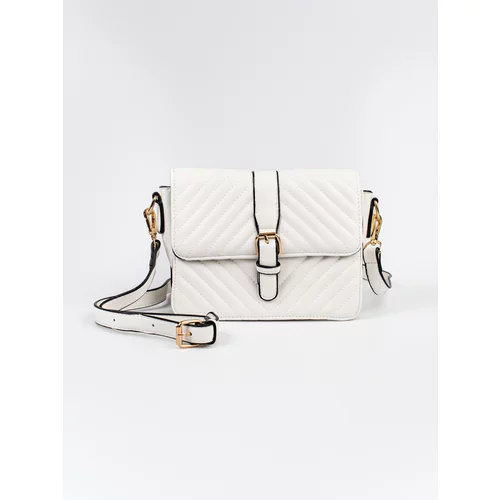 Shelvt White quilted small bag
