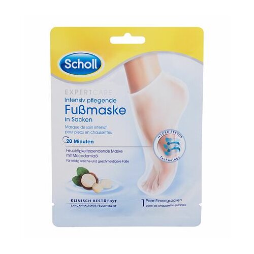 Scholl Expert Care Intensive Nourishing Foot Mask Macadamia Oil hranljiva maska za stopala z oljem makadamije 1 ks za ženske Cene