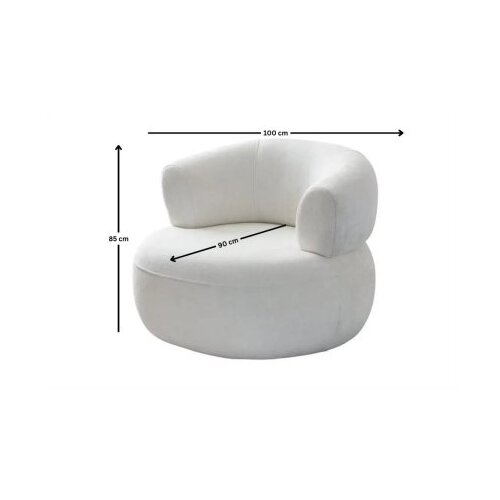 Atelier Del Sofa fotelja roma white Slike